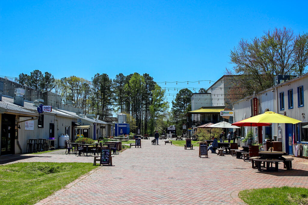 The Chatham Beverage District in Pittsboro, North Carolina.